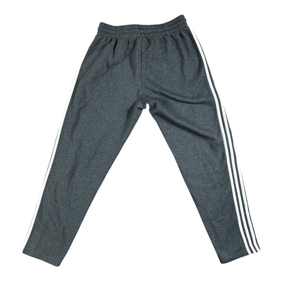 Adidas Men's Gray Jogger Sweatpants with‎ White Stripes Size Medium - Picture 2 of 6